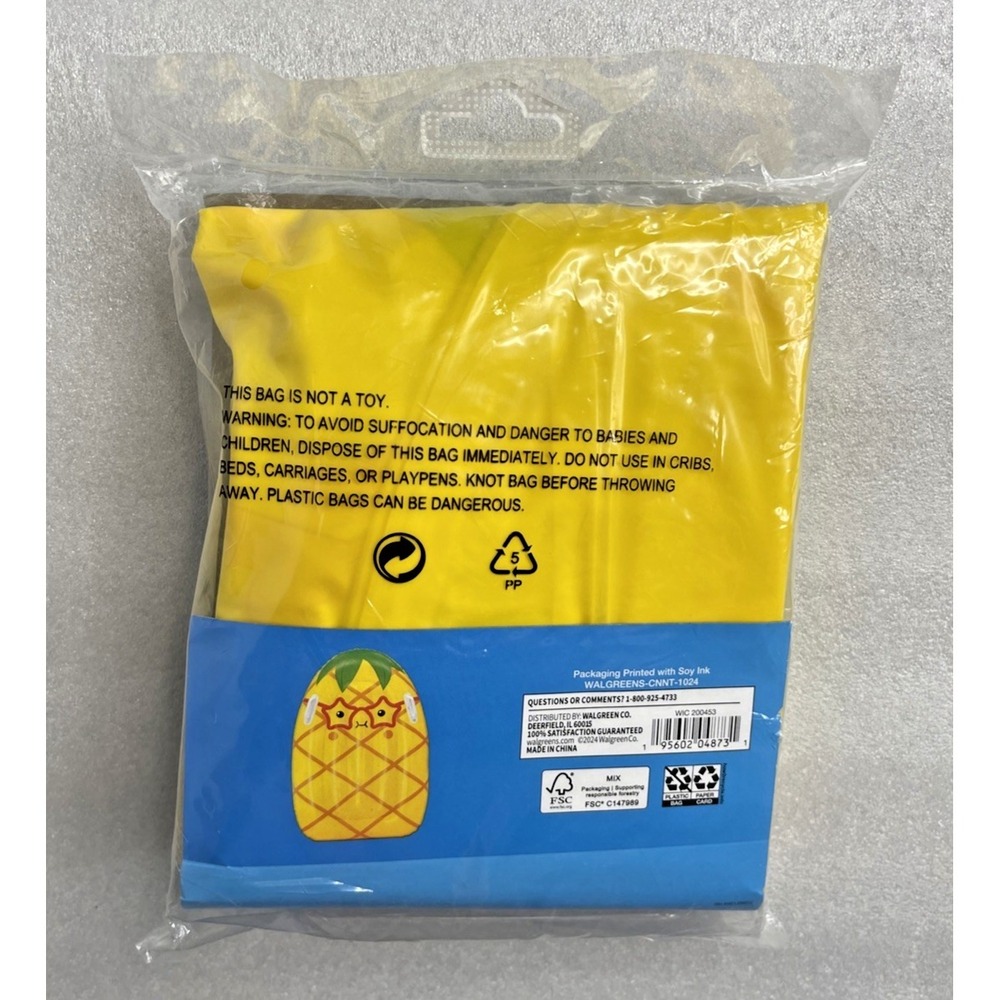 Bring on the Sun Inflatable Kick Board Kids Boogie Board‎ with Handles Pineapple - Picture 6 of 7